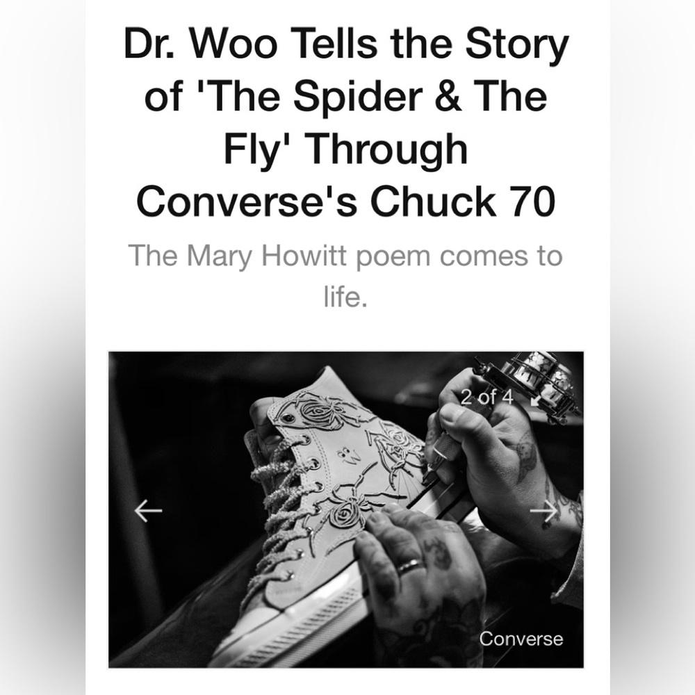 DR.WOO X CONVERSE SPECIAL EDITION 🕷️SPIDER SNEAKERS🕷️ - Picture 12 of 13